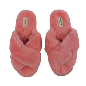 Hudson North Fluffy Slide On  Slippers